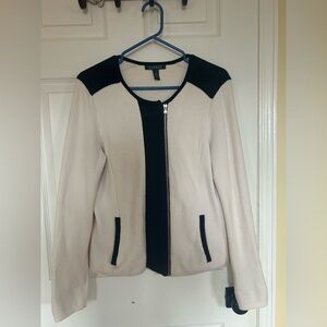 Ralph Lauren Women's Cream and Black Blazer